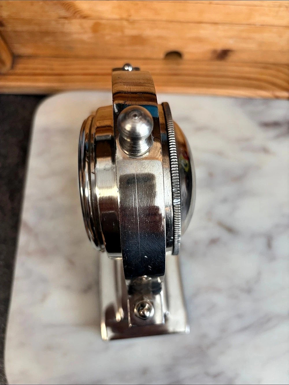 Silver Desk Clock - Picture 7 of 7